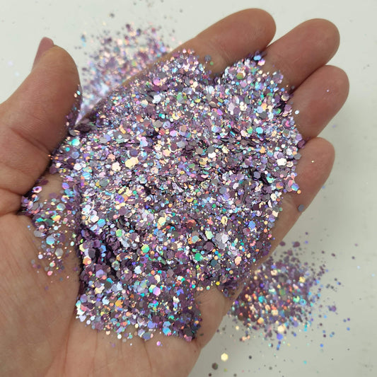 Planet-Friendly Bio Cute Purple Glitter Mix: Adelina