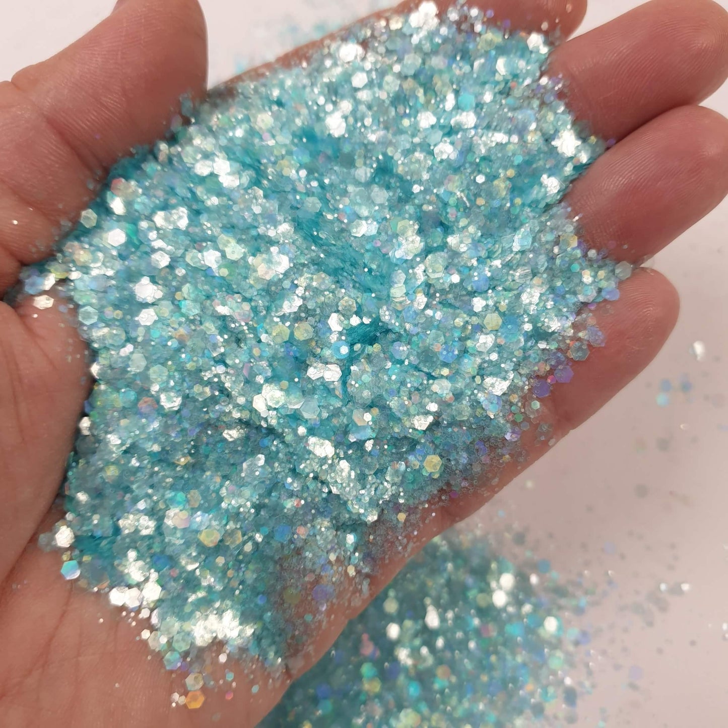 Planet-Friendly Bio Pastel Blue Glitter Mix: Melody