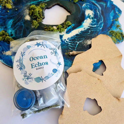 Bloom Art Board, Pigment & Mica Bundle: Ocean Echoes!