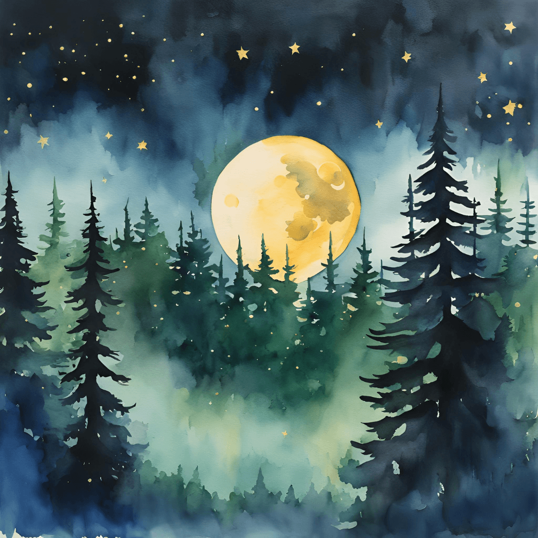 Zoom Watercolour:  Moonlit Whispers! Tues 11th March 8pm!