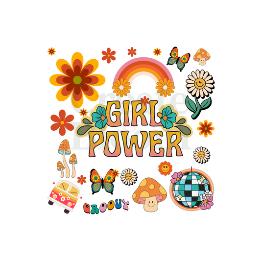 Premium UVDTF Vinyl Transfers for Resin Tumblers & Crafts: Girl Power!