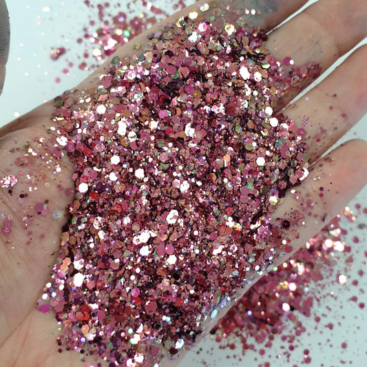 Ultra Pink Glitter Mix: Ambitious