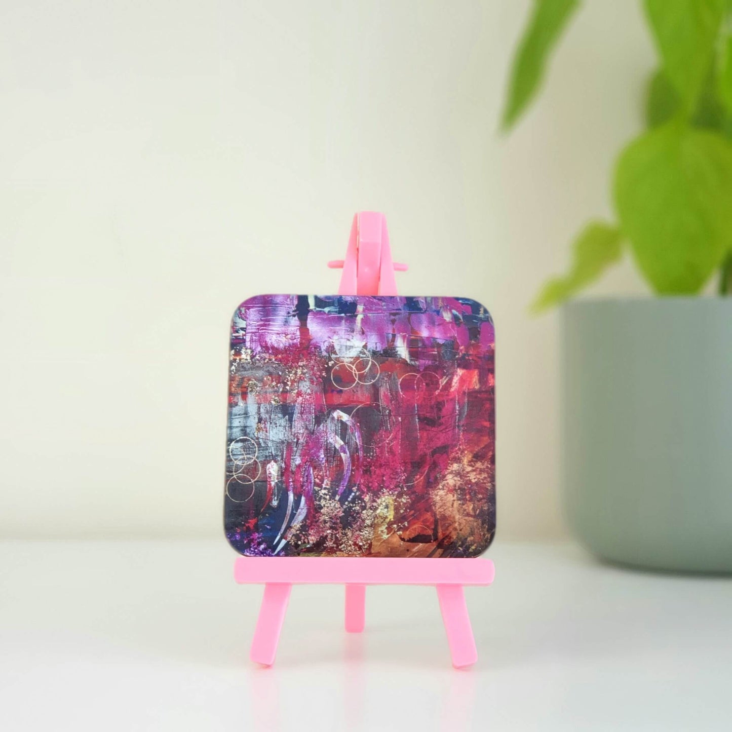 Urban Intuition: Set of 4! - Watercolour Printed Hardwood Coasters 9cm Squared!