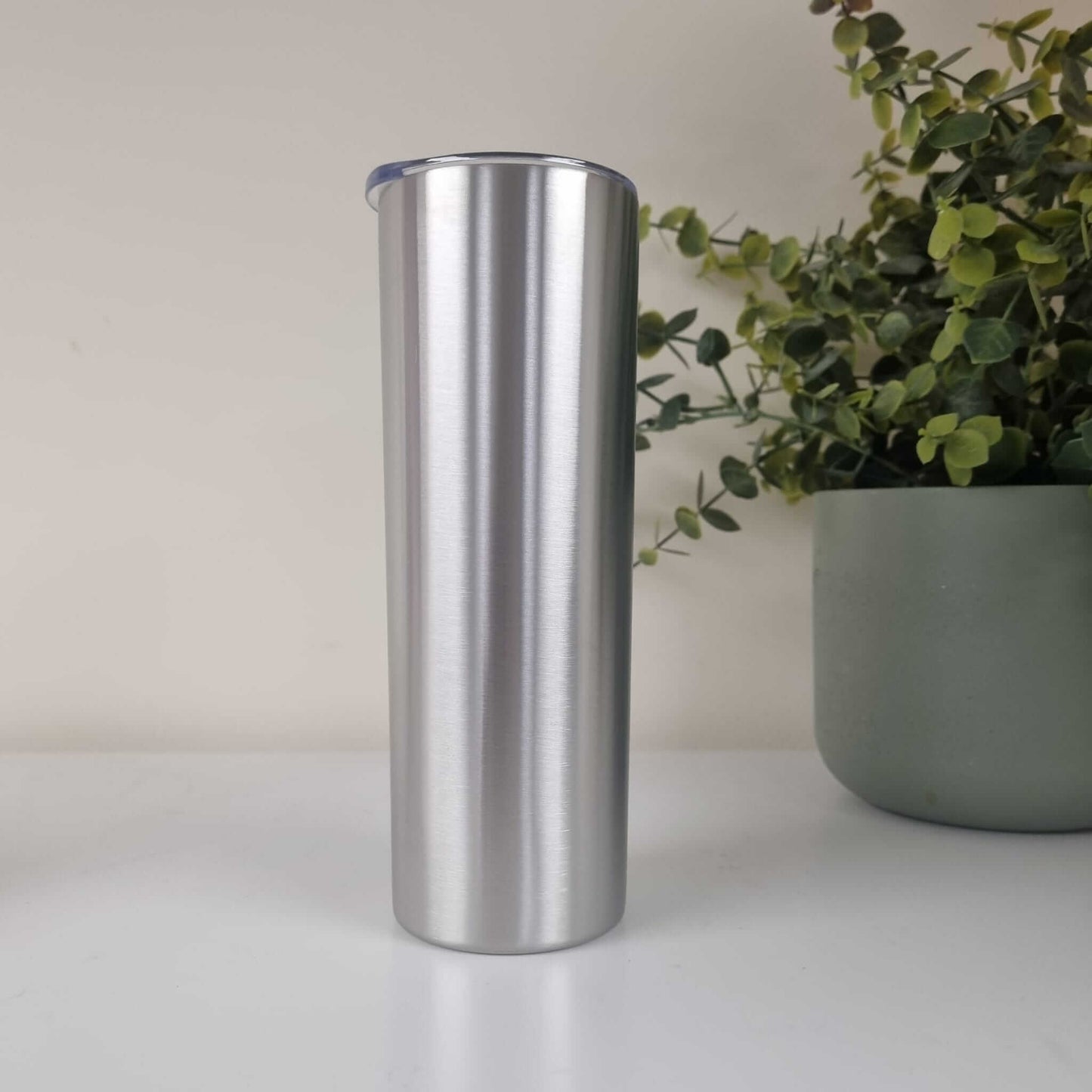 Premium Stainless Steel Travel Mug for resin tumbling: 'Tall' Stainless Steel Coffee Cup 20oz /20cm