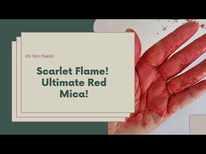 Simply Shimmering Limited Edition Mica Powder: Scarlet Flame!